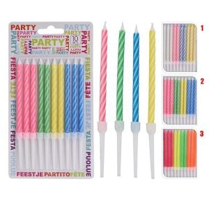 Bougies à gâteau - lot de 10 pièces