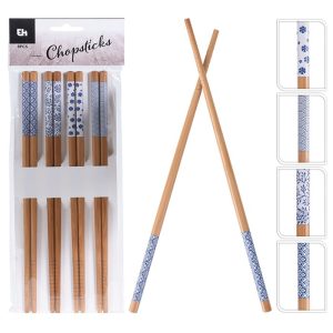 Baguettes en bambou - lot de 8 pièces