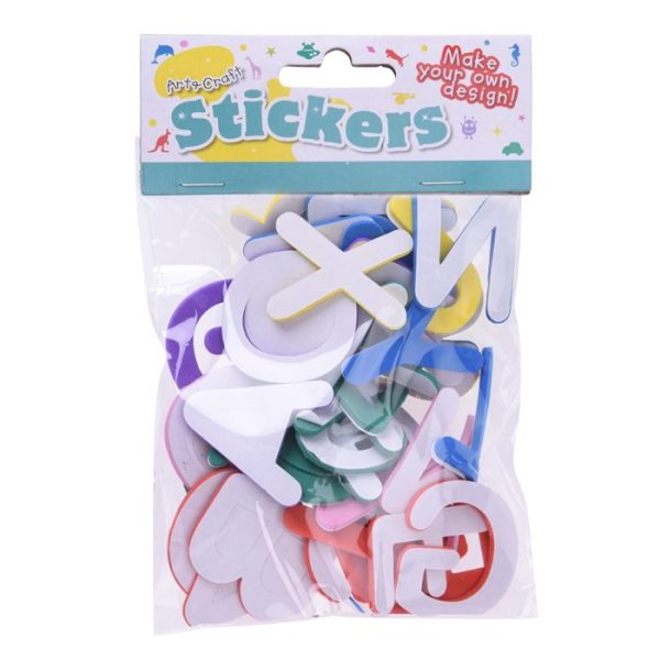 Autocollants mousse lettres et chiffres