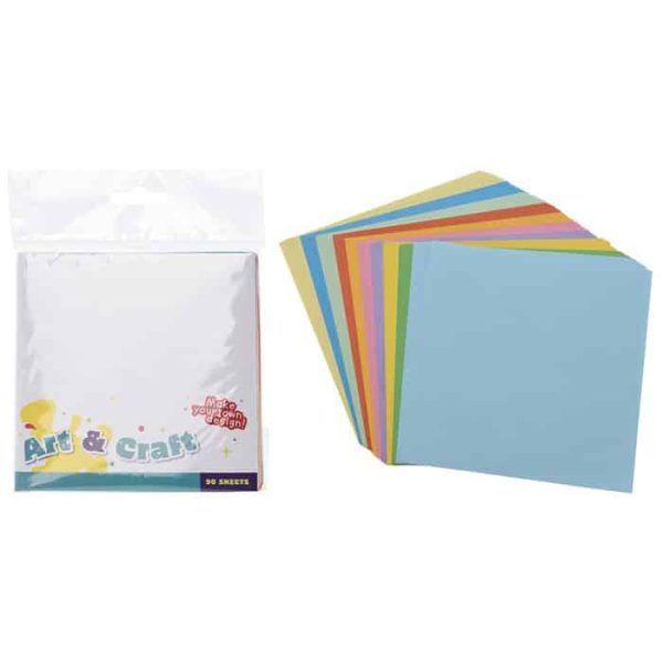 Papier Coloré - Lot De 90 Feuilles