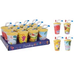Gobelet avec paille et couvercle pour enfant