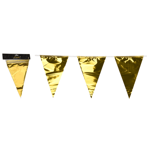 Guirlande de fête - lot de 25 pièces dore