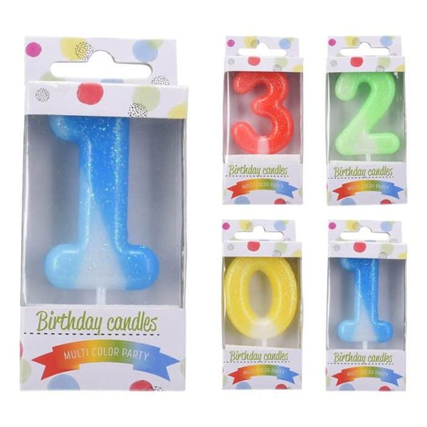 Bougie d'anniversaire du “0 à 9”