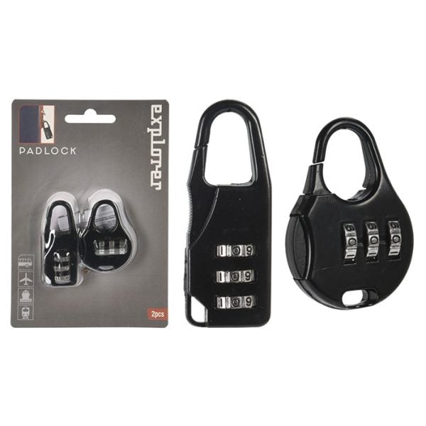 Cadenas À Bagages Avec Code Lot De 2 Pieces