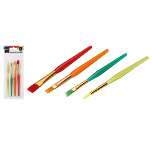 Pinceaux Plats - Lot De 4 Pièces