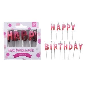 Bougies d'anniversaire happy birthday-lot de 13