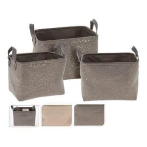 Panier Décoratif En Poudre - Lot De 3 Pièces