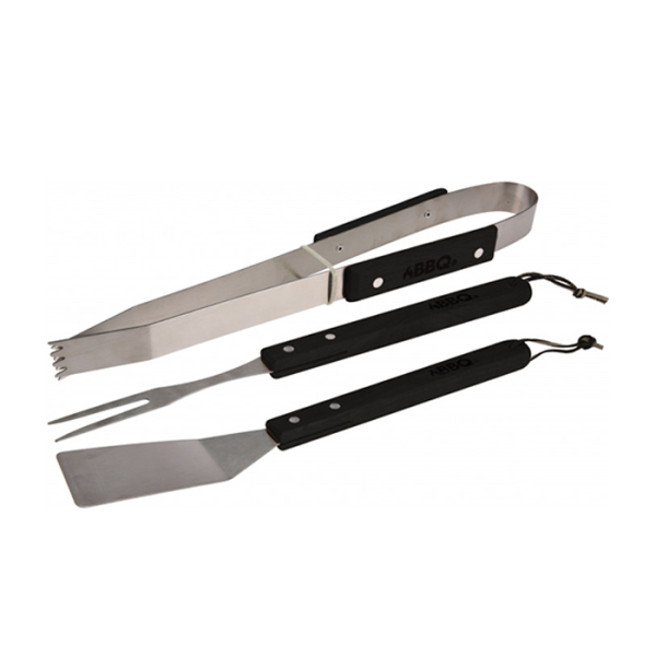 Ustensiles barbecue 3 pièces spatule pince pinceau – Mr Bricolage Maroc