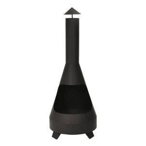 Cheminée de terrasse noir