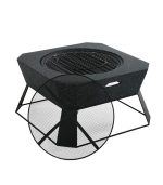 Braséro avec grille carrée 62x62x43,5 cm – Image 3
