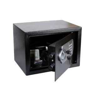 Coffre-Fort Électronique Noir 35X25X25 Cm