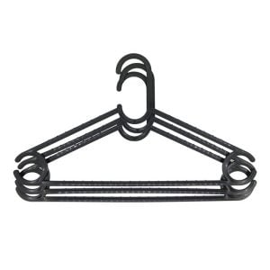 Cintre En Plastique Noir - Set De 3 Piã¨Ces