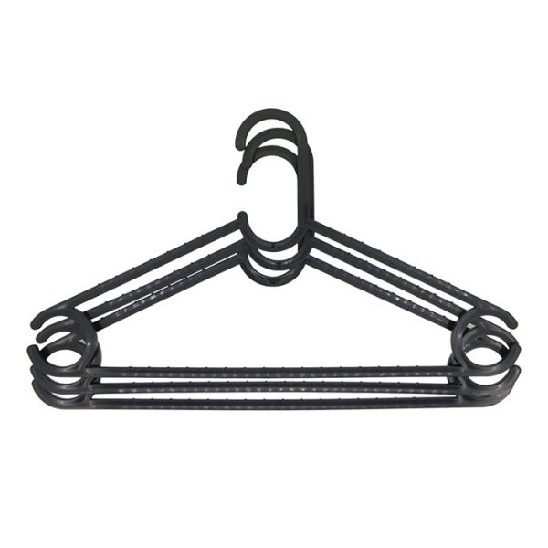 Cintre En Plastique Noir - Set De 3 Piã¨Ces