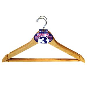 Set De 3 Cintres En Bois Naturel