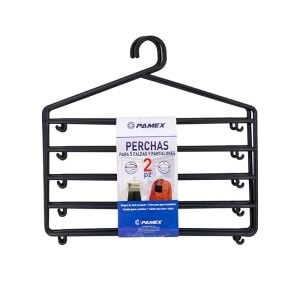 Set de 2 cintres pour pantalons et jupes