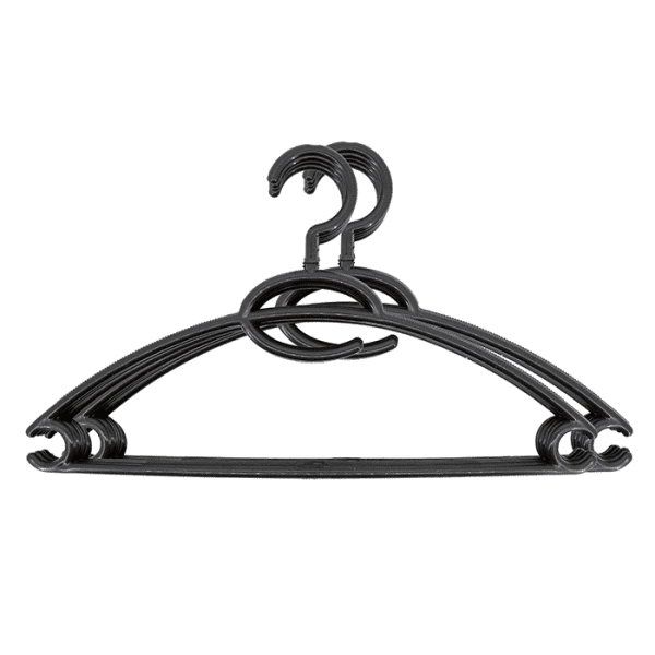 Cintre En Plastique Noir - Set De 5 Piã¨Ces