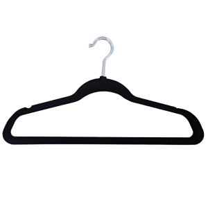 Set De 4 Cintres En Velours Apeiron Noir