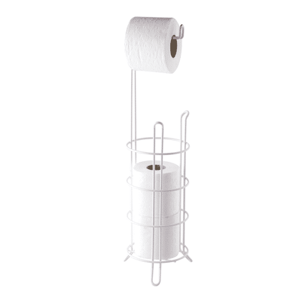 Support papier toilette blanc 18 X 55 cm