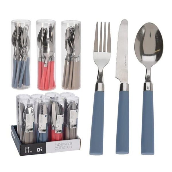 Set De Couverts 12Pcs 3Ass Clr