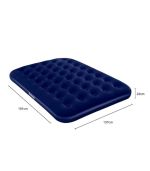 Matelas gonflable simple 191x137x22 cm bleu – Image 2