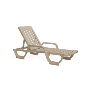 Chaisse Soleil Longue Malibu Taupe
