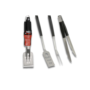 Ensemble D'Outils Pour Barbecue En Acier Inoxydable 3 Pièces
