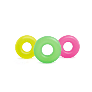 Bouée De Natation Gonflable Fluo 90Cm 3 Couleurs Assorties