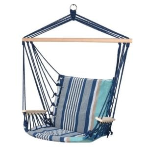 Hamac Fauteuil Suspendu Avec Accoudoirs En Bois