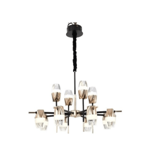 Suspension Amadeus 9 Metal Noir Or 66W 220V