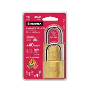 Set De 2 Cadenas 40 Mm En Laiton À Crochet Court