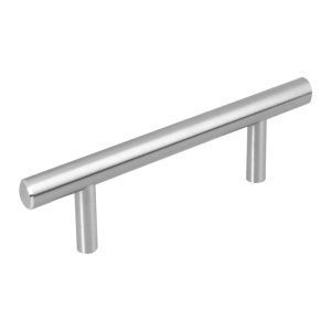 Poignée De Meuble 96 Mm Finition Nickel Satiné
