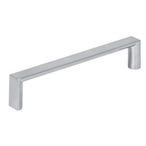 Poignée De Meuble Rectangulaire 128 Mm Finition Nickel Satiné