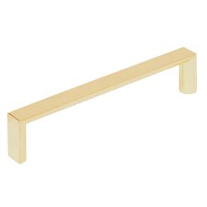 Poignée De Meuble 128 Mm Finition Laiton Brillant