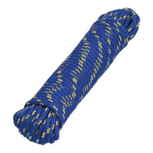 Corde Tressée 5Mm X 15M En Polypropylène Bleu
