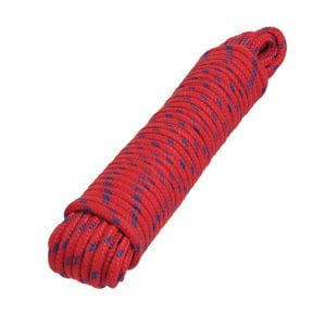 Corde Tressée 6Mm X 15M En Polypropylène Rouge
