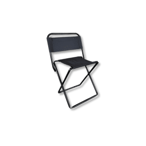 Chaise Camping Pliable Acier 600D Oxford Noir