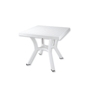 Table Elite Carree 79X79Xh72Cm Blanc