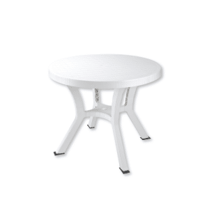 Table Ronde 90Cm Pieds Elite Tolomeo Blanc