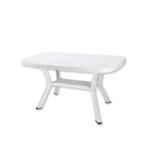 Table Otello Ovale 140X80Cm Blanc