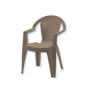 Fauteuil Sofia mi-haut dossier taupe
