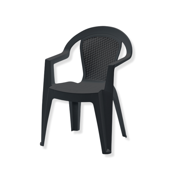 Chaise Sofia monobloc anthracite