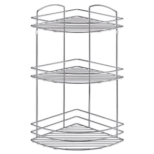 Étagère D'Angle Salle De Bain De 3 Niveaux 21X21X50 Cm