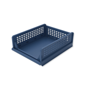 Bac pliable de rangement bleu