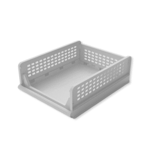 Bac pliable de rangement blanc