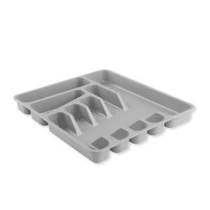 Rangement Pour Couverts 7 Compartiments 39.5X37X5Cm Gris