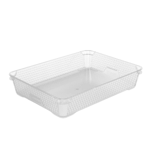 Panier De Rangement Transparent 26,5X20X7Cm