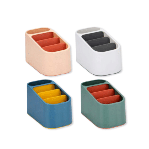 Organisateur De Bureau 18,2X10X10Cm 4 Assortis