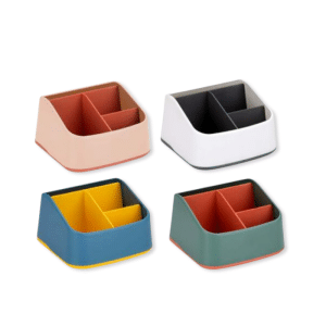 Organisateur De Bureau 16X13,2X8,5Cm 4 Assortiments