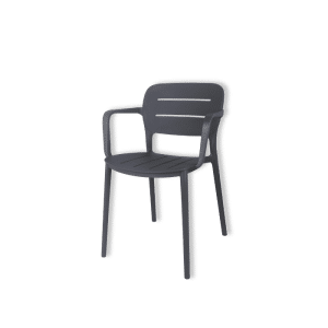 Chaise en polypropylène 52.5X53X79 cm gris