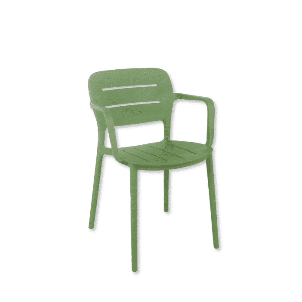 Chaise en polypropylène 52.5X53X79 cm vert